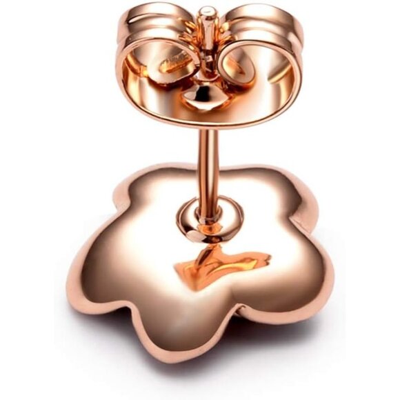 Women Rose Flower Stud Earrings for Sensitive Ears Hypoallergenic - Picture 3 of 7